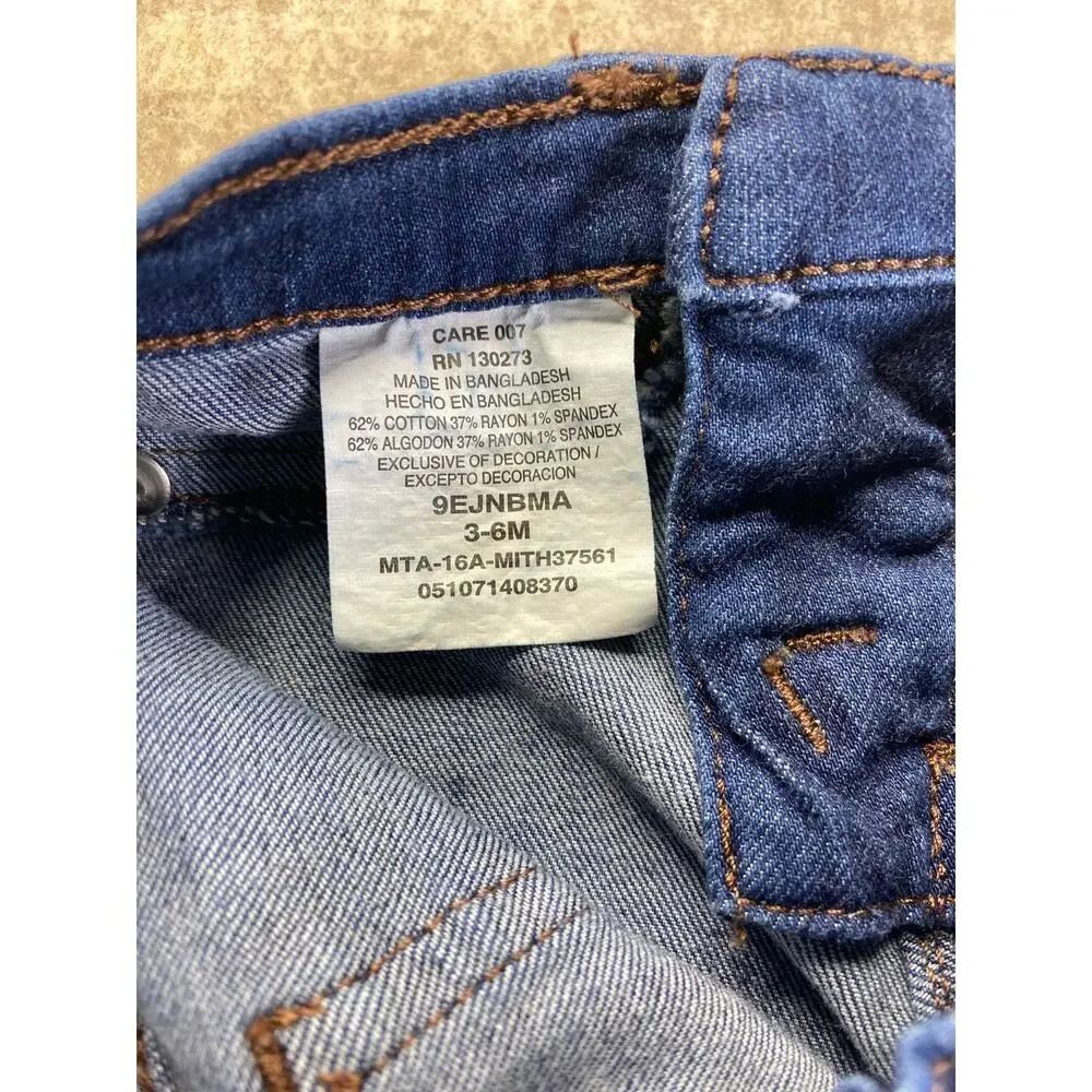 Wrangler Dark Wash Blue Denim Jeans Size 3-6 months